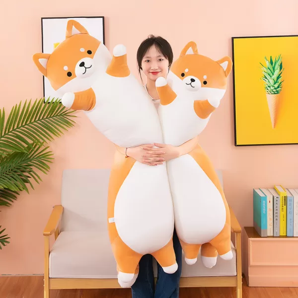 Long Shiba Inu Plushie Pillows